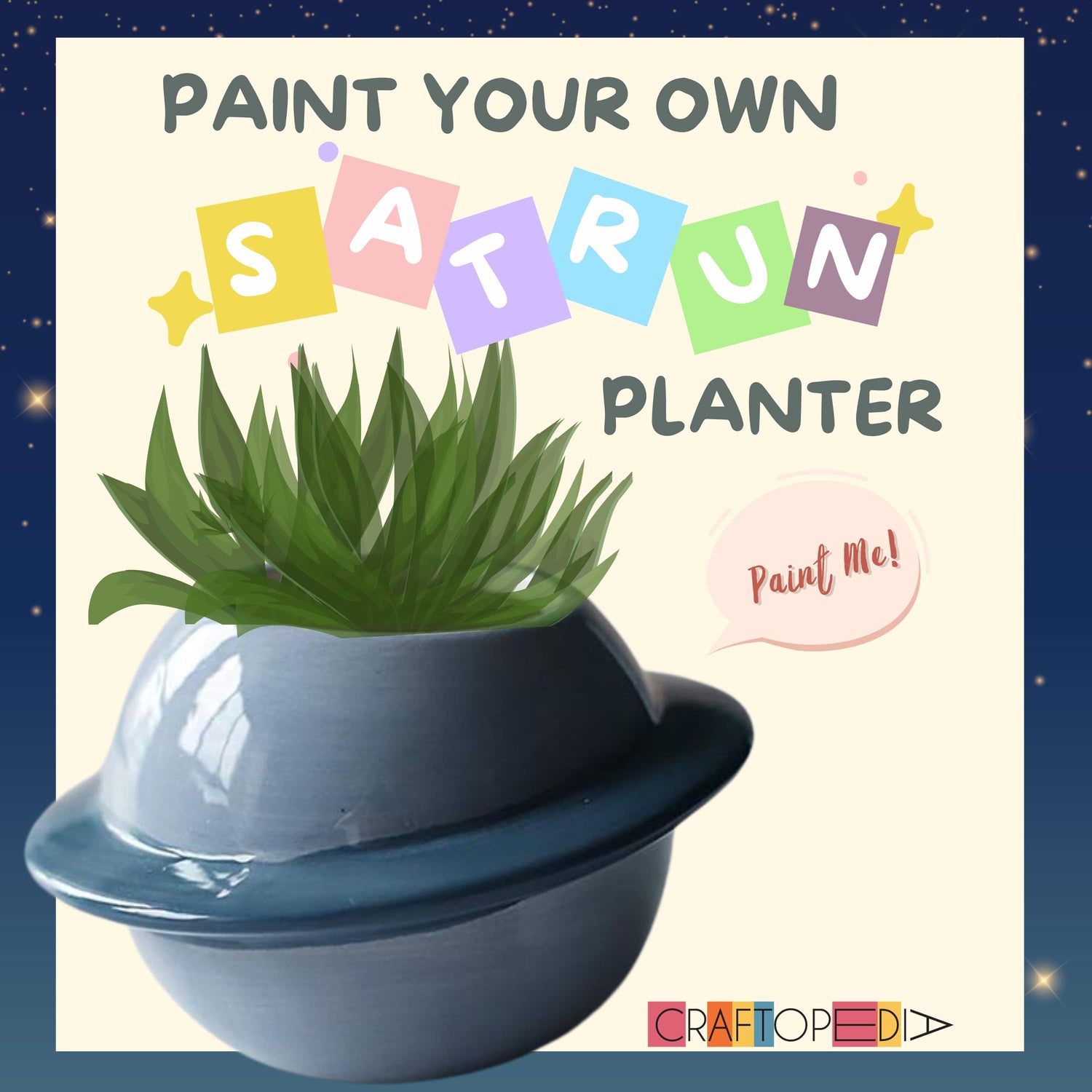 Saturn Planter painting kit