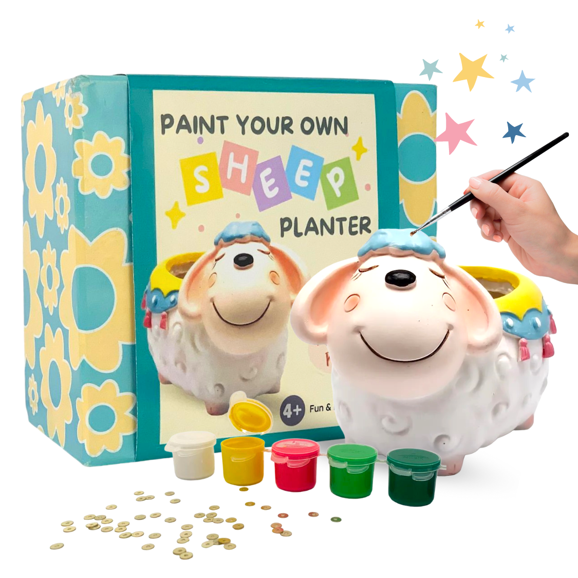 Paint Your Own Planter - Sheep