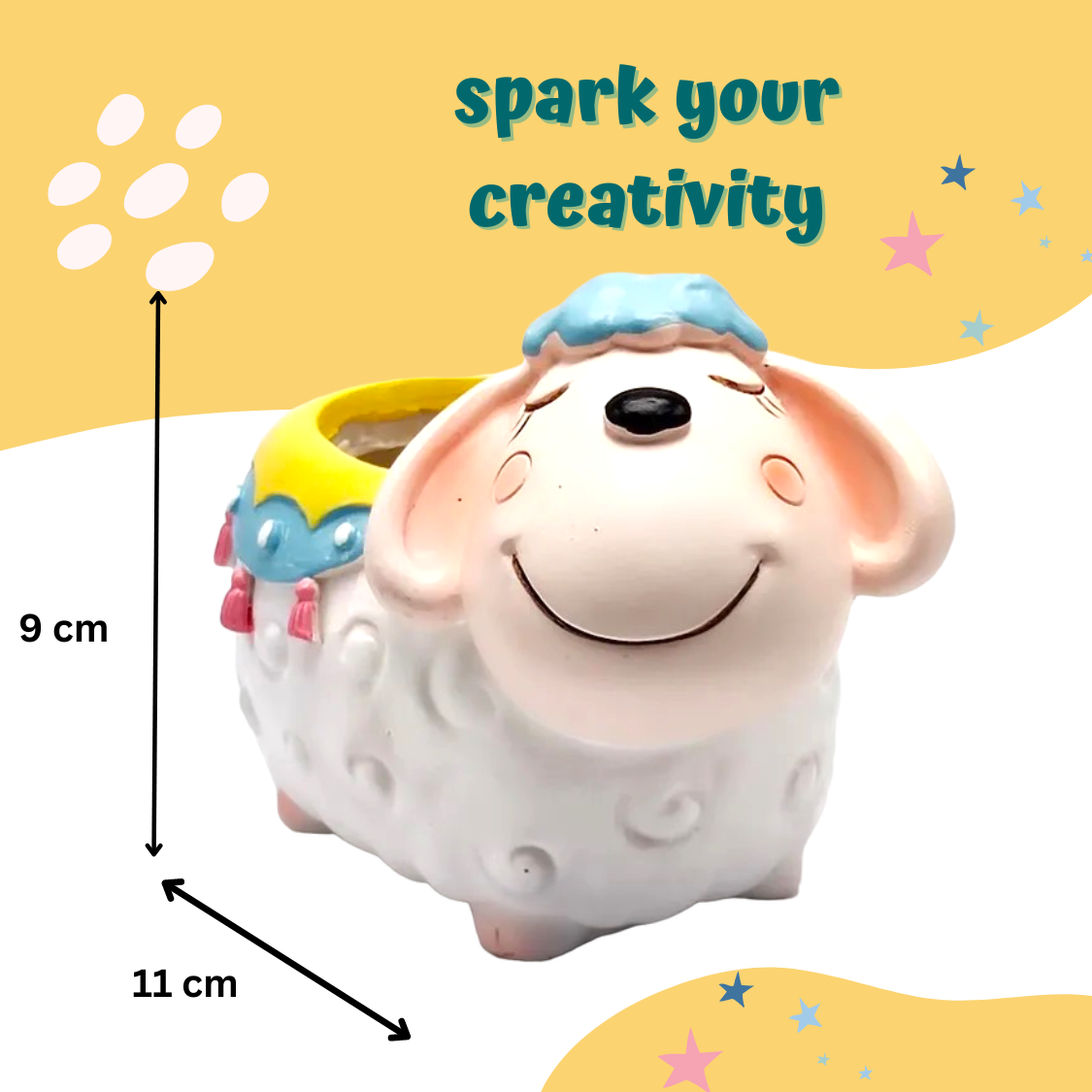 Paint Your Own Planter - Sheep