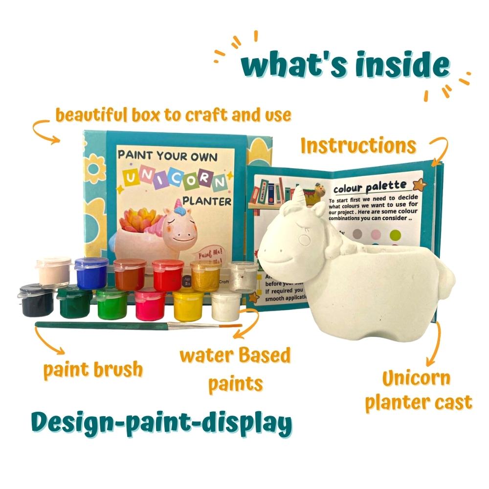 Paint Your Own Planter - Unicorn