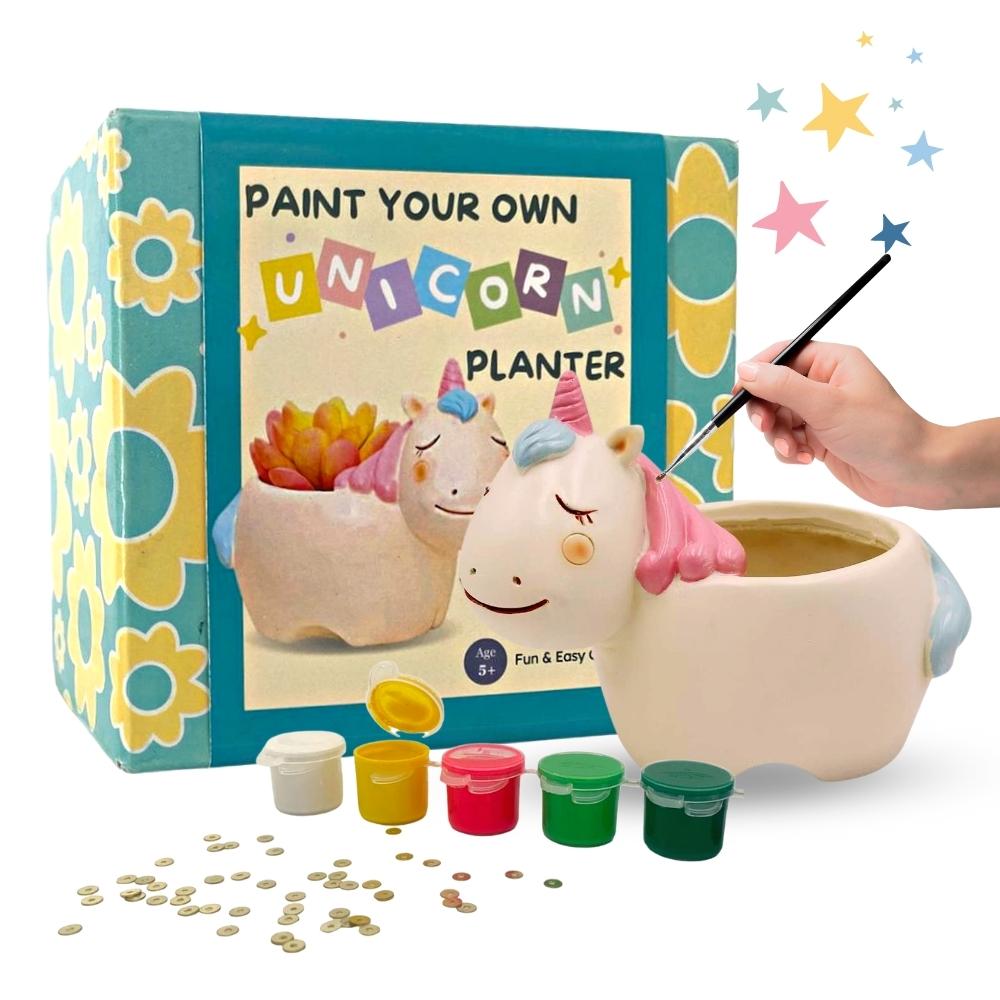 Paint Your Own Planter - Unicorn