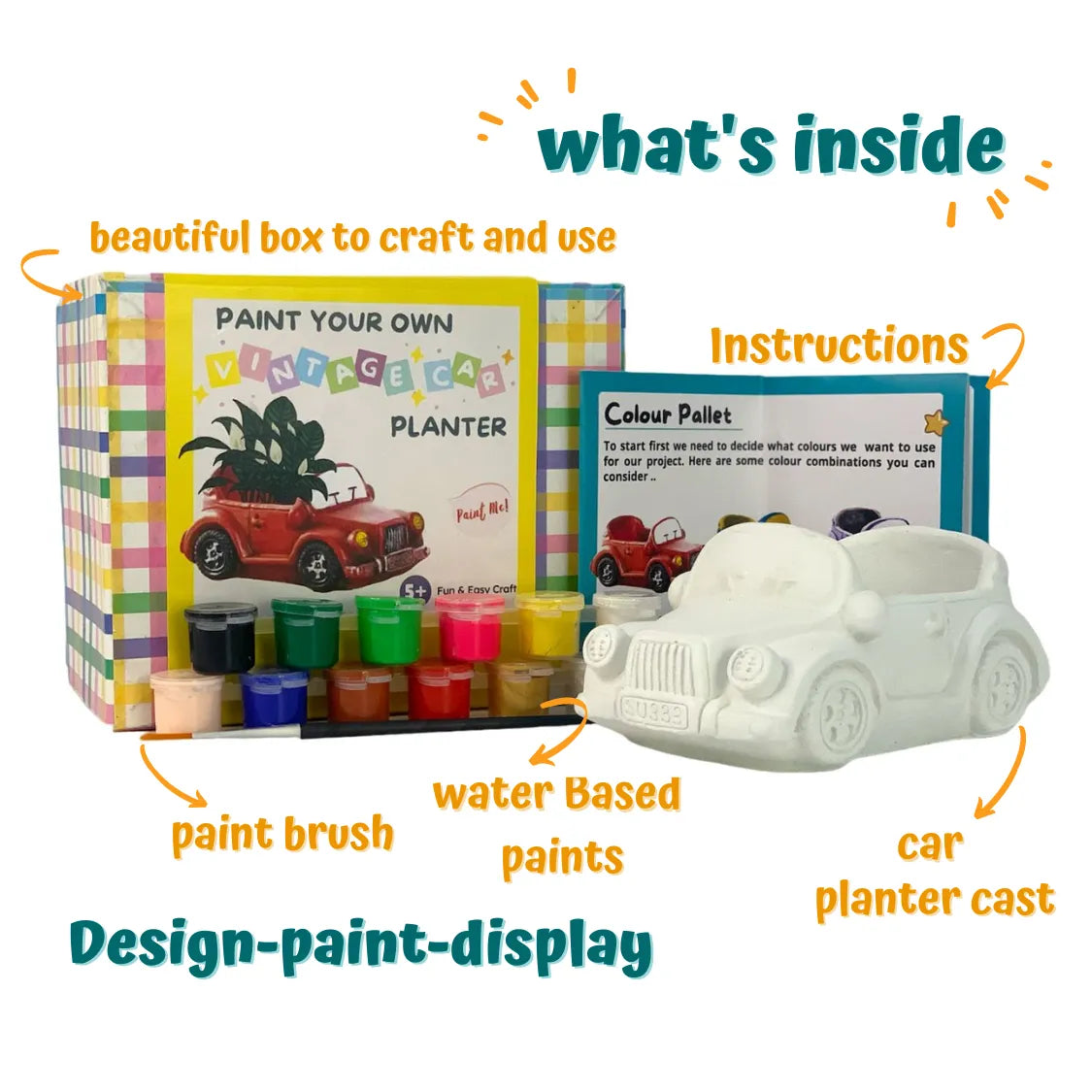 Car planter painting kit