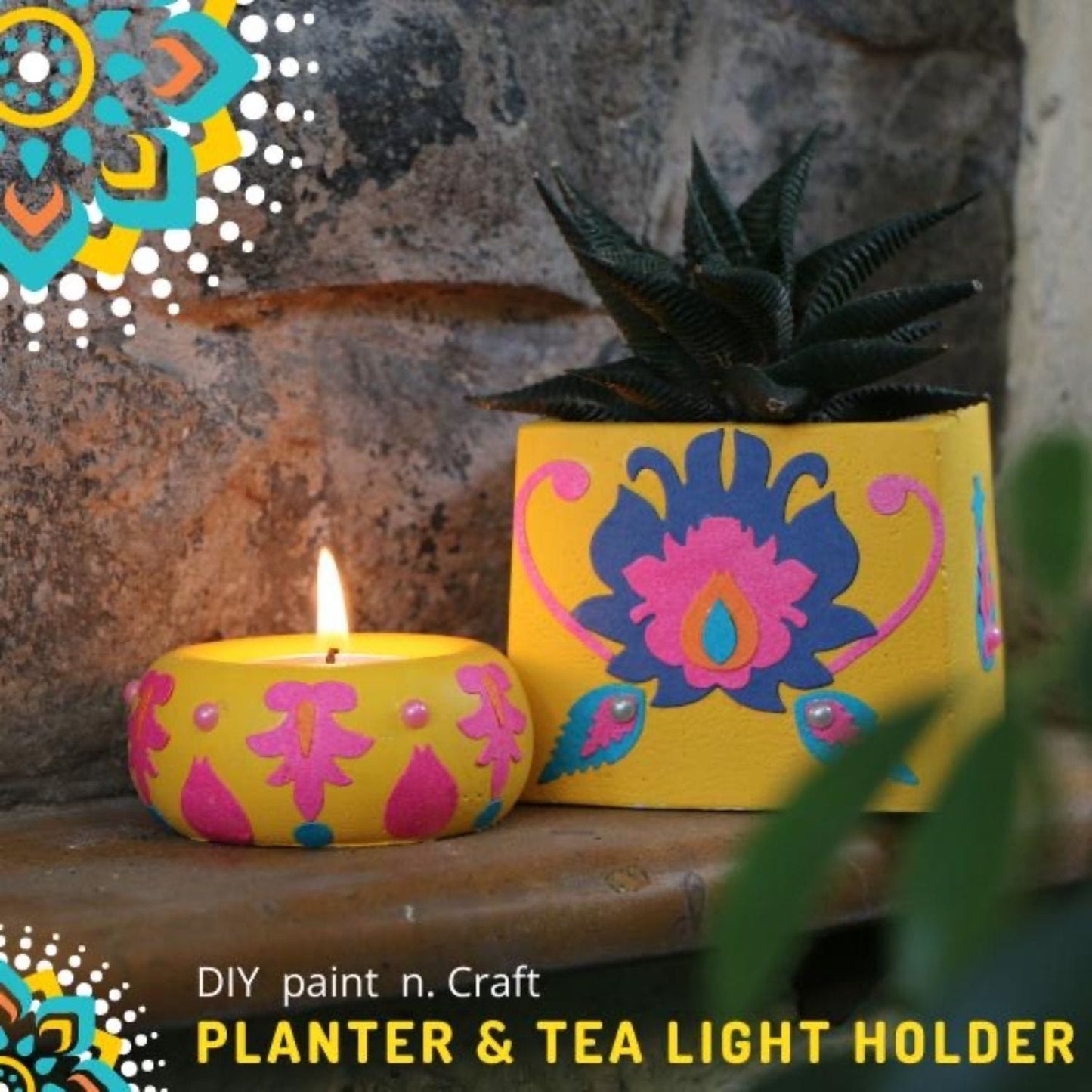 Paint & Craft - Planter and Tea Light Holder