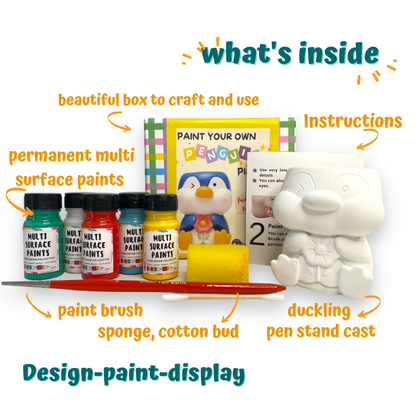 Paint Your Own Pen Stand - Penguin