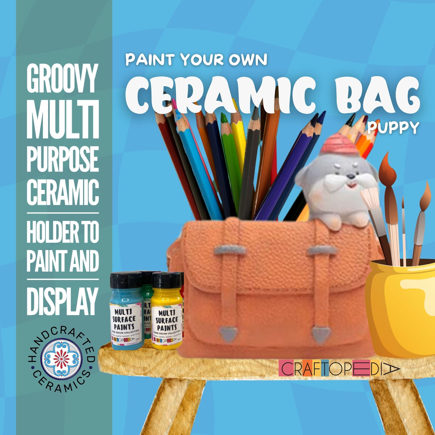 Ceramic bag painitng kit